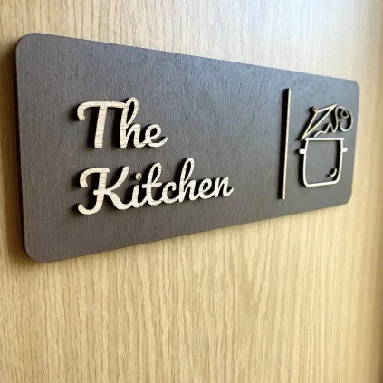 The Kitchen Sign | Wooden Kitchen Plaque