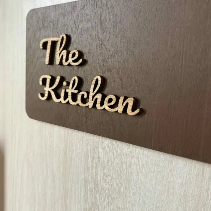 The Kitchen Sign | Wooden Kitchen Plaque