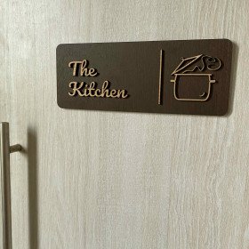 The Kitchen Sign | Wooden Kitchen Plaque