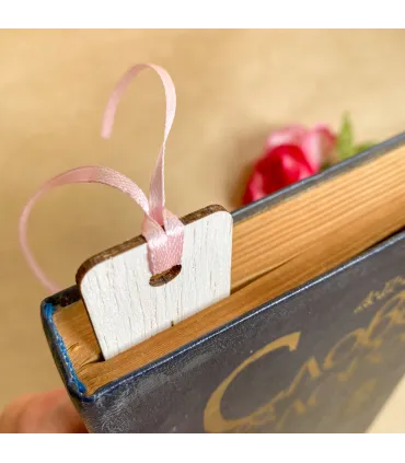 “Melody of Inspiration” Wooden Music Bookmark – Treble Clef & Notes