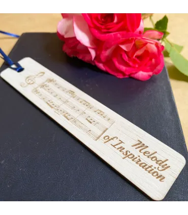 Wooden Music Bookmark – “Melody of Inspiration”