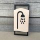 Wooden Shower Room Door Sign