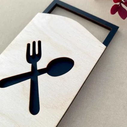 Modern Wooden Dining Room Sign