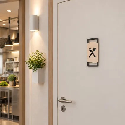 Modern Wooden Dining Room Sign