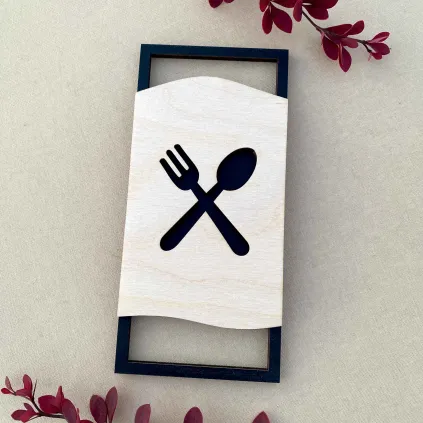 Modern Wooden Dining Room Sign