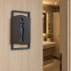 Set of 2 Restroom Signs for Door 2.7x6 in (70 x 150 mm)