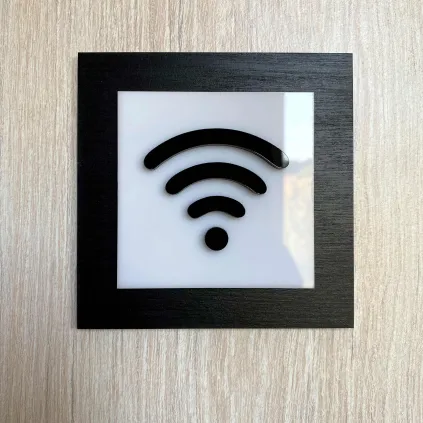 Modern WiFi Sign for Cafes, Hotels and Offices