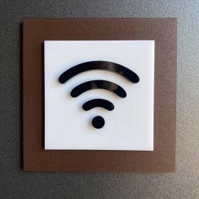 Modern WiFi Sign for Cafes, Hotels and Offices