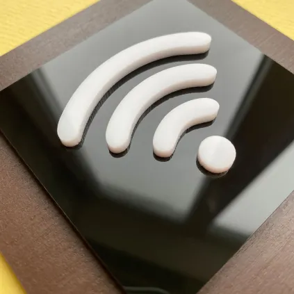 Modern WiFi Sign for Cafes, Hotels and Offices