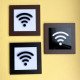 Modern WiFi Sign for Cafes, Hotels and Offices